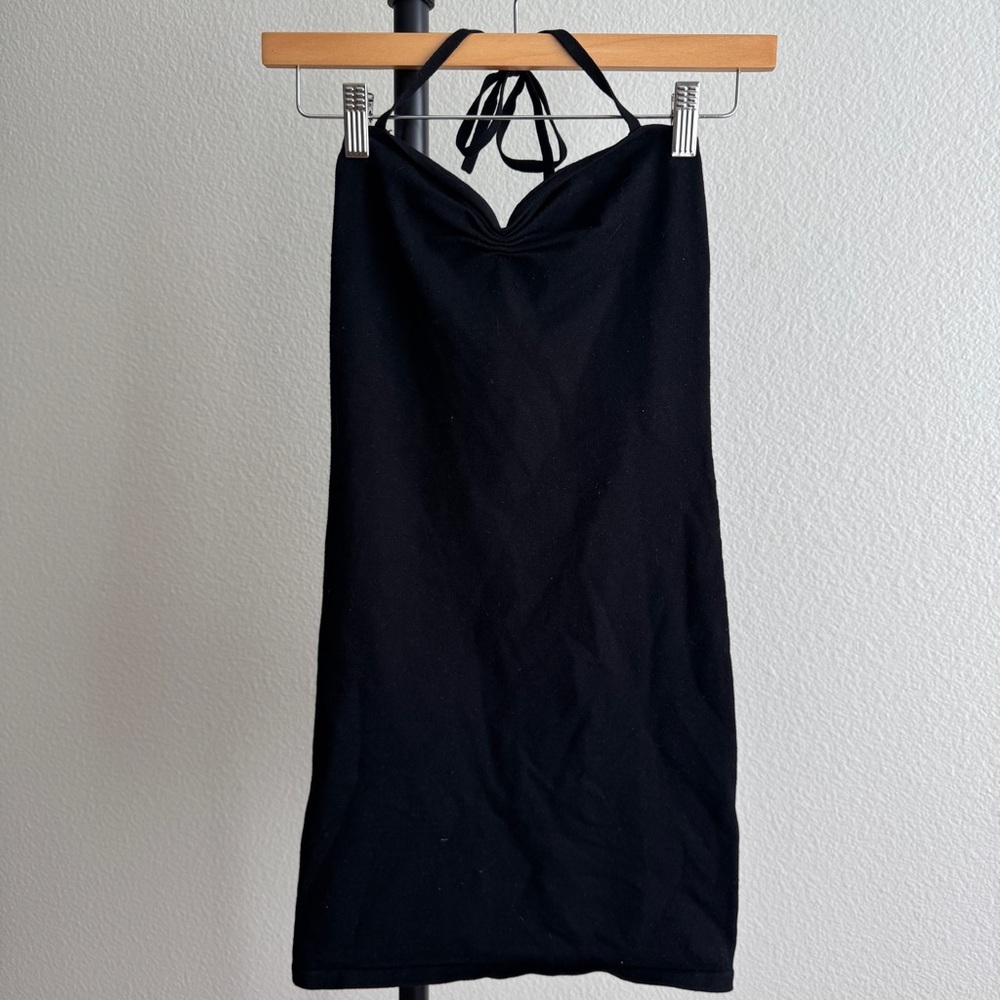 Aritzia knit halter dress